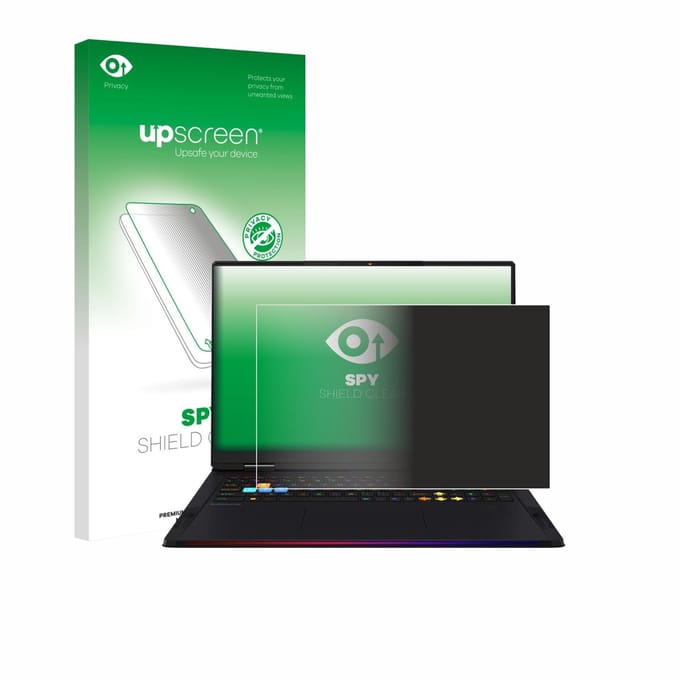 upscreen - privacy screenprotector voor MSI Raider A18 HX - Folie Beschermfolie Blauwlichtfilter