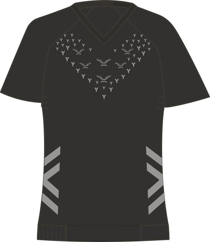 X-Bionic Twyce Run Shirt Korte Mouwen Dames X Black/Rhino Grey - Maat S