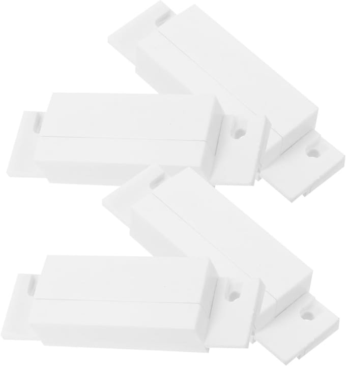 Magnetisch Deuralarm - Deur Sensor Alarm - Huis Beveiligen - Opbouw Installatie - 6.50X2.00X1.30CM - Wit