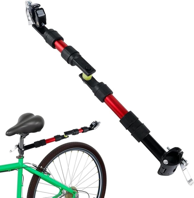 Fietskar Koppeling - Aanhanger Adapter - Transport van bagage - 270 graden draaibaar - 55 x 8 x 8 cm