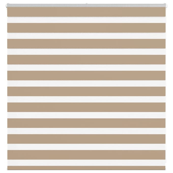 vidaXL - Zebra - Blind - 145x100 - cm - stofbreedte - 140,9 - cm - polyester - zandbruin
