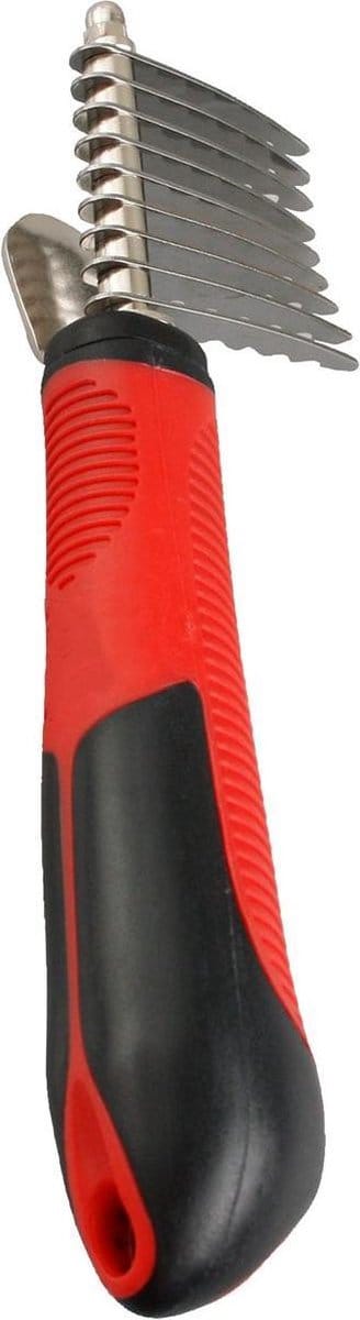 Flamingo - Hondenverzorging Klittenkam - Rood - 16.5 x 5 x 2.5 cm