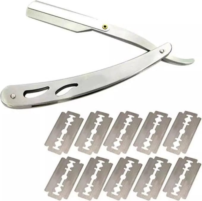 Traditionele scheermes - barber mes- haar straight cut- baard- kapper