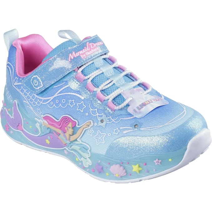 Skechers S-lights Peuterschoenen - Zwart - Maat 27 - Plastic