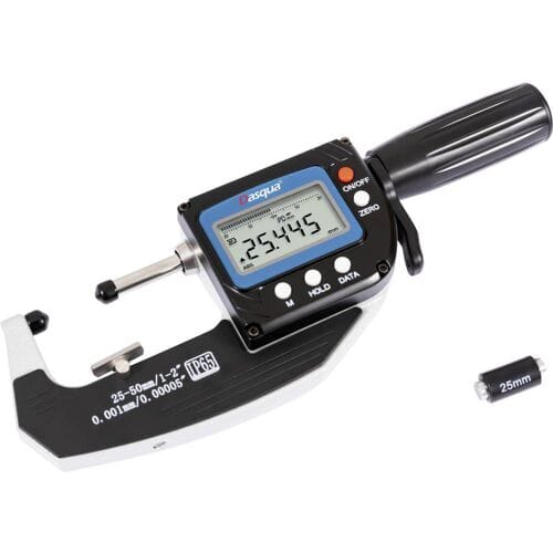 Dasqua 4105-0010 Digitale diktemeter (l x b) 180 mm x 68 mm Met digitale weergave 50 mm Aflezing: 0.001 mm