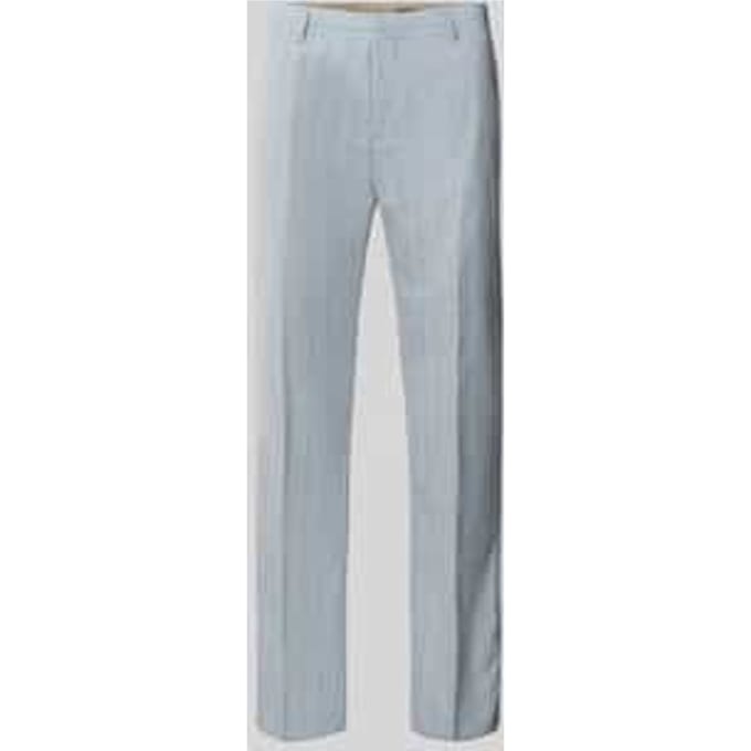 straight fit broek met linnen-aandeel model 'Wesley'
