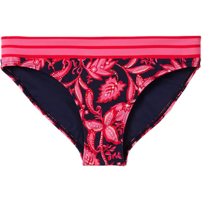 Boden Ithaca Panel Bikini Bottoms French Navy, Wild Flora Maat: 8 | Bikini's Outlet | Dames | Blauw