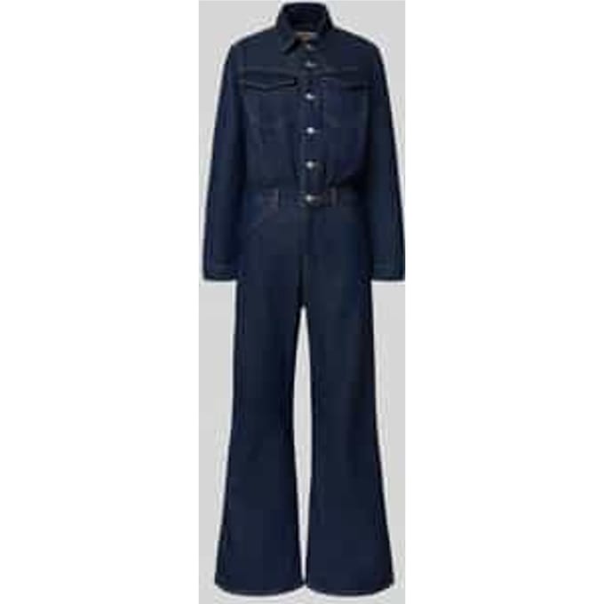regular fit jumpsuit van puur katoen