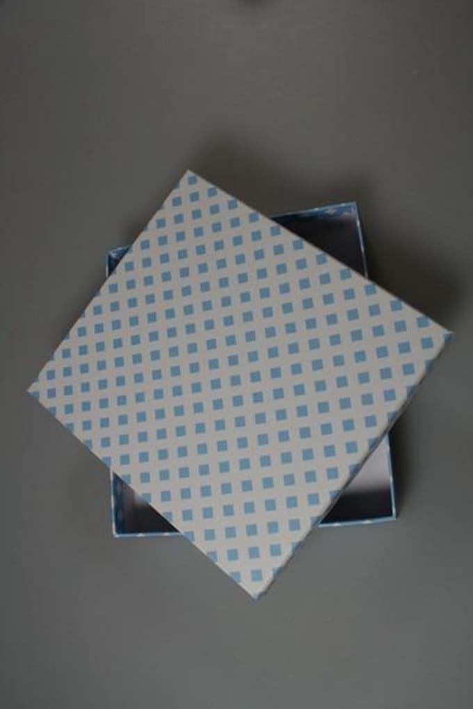 10 Vuldoosjes ruit blauw 72163