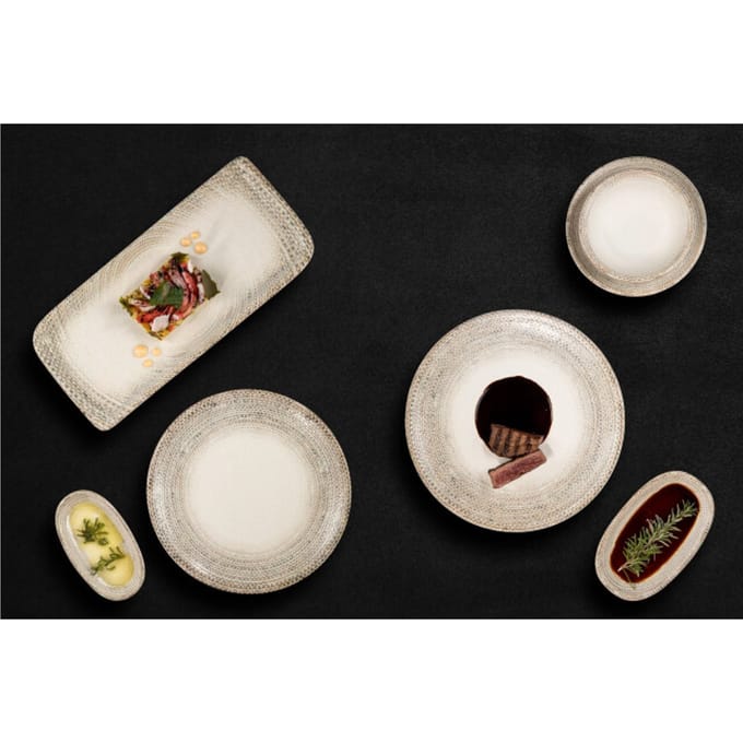 By Bone Dessertbord - Misis - Porselein - 19 cm - set van 6