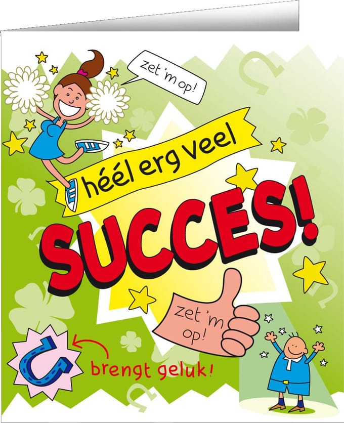 Wenskaarten - Succes cartoon