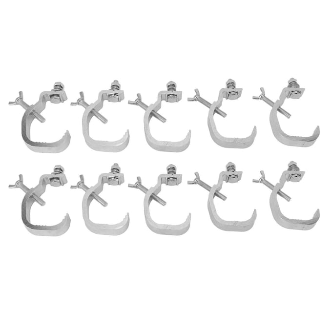 10 STUKS Podiumlichtklem 77lb Trussklem Aluminiumlegering Moeiteloze Installatie Past op 30 tot 52mm Buitendiameter Pijp white