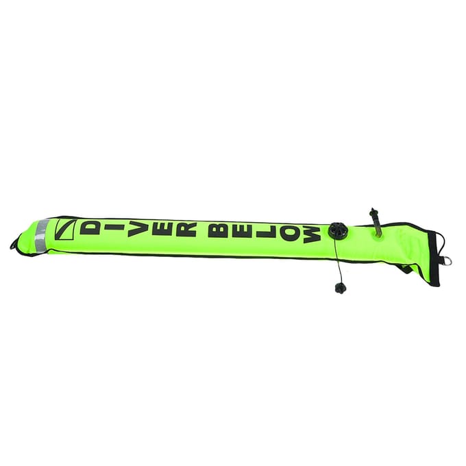 Bouée de signalisation de surface gonflable de plongée sous-marine haute visibilité 4 pieds(Jaune fluorescent) green