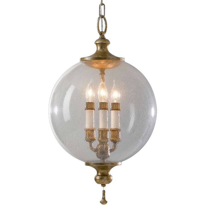 Feiss LED Hanglamp Argento | 3X E14 Max 40W | Dimbaar | Oxidized Silver Leaf