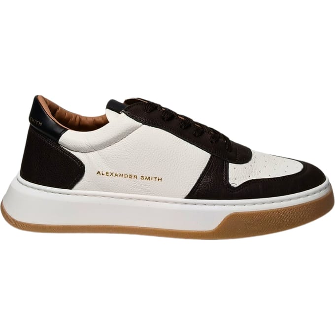 Mannenschoenen Alexander Smith Harrow Man-Dark Brown White