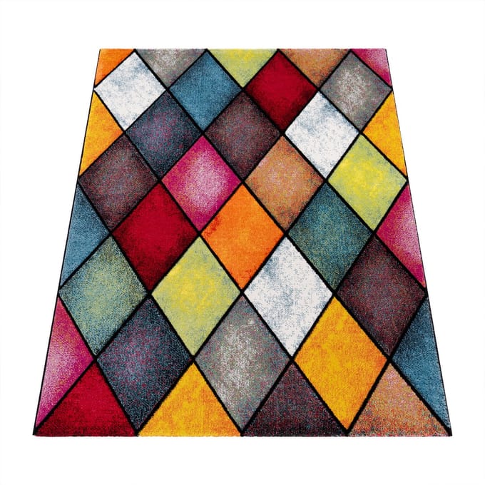 Flycarpets Laagpolig Modern Vloerkleed Smarela - Multi