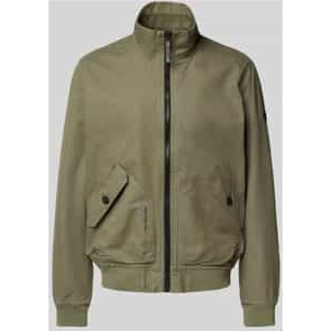 Regular fit blouson met contrastdetails