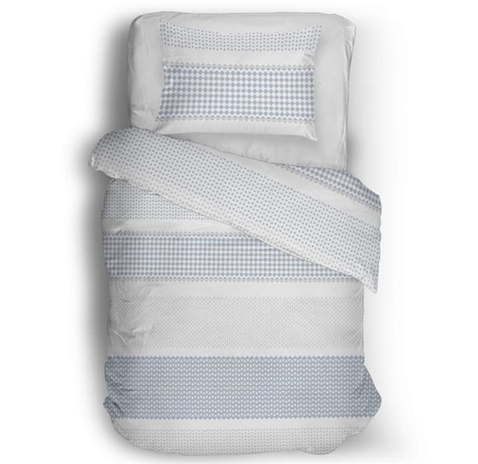 Snoozing Kristien Dekbedovertrek - Eenpersoons - 140x200/220 cm - Blue