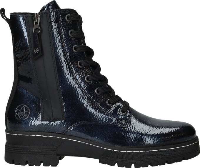 Rieker Veterboots - Dames - Blauw - Maat:39