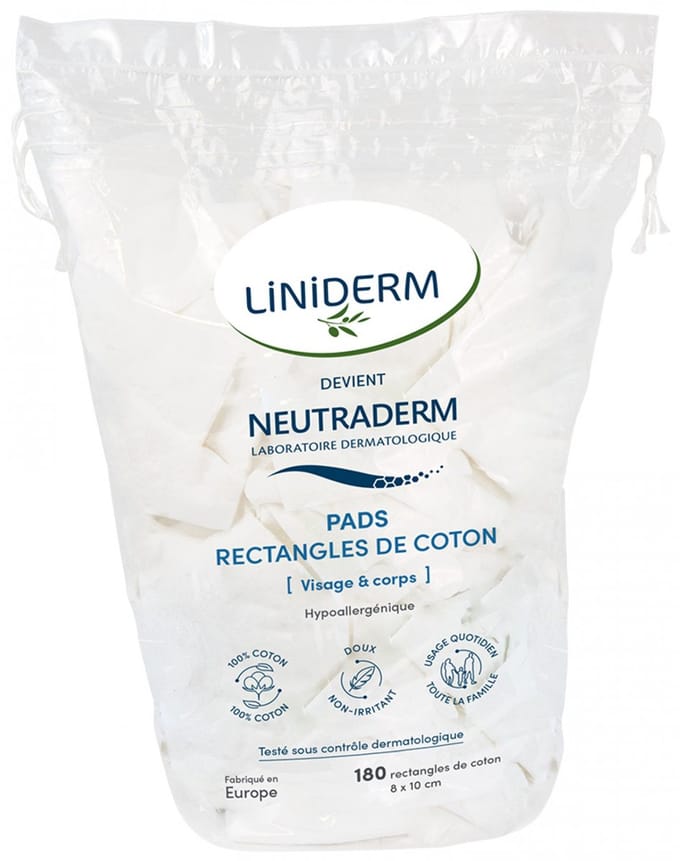 Neutraderm Baby Pads Rechthoekige Wattenschijfjes 180 stuks