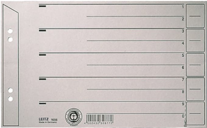 Leitz Scheidingsblad 16570011 Din A4 200 G Karton Chamois