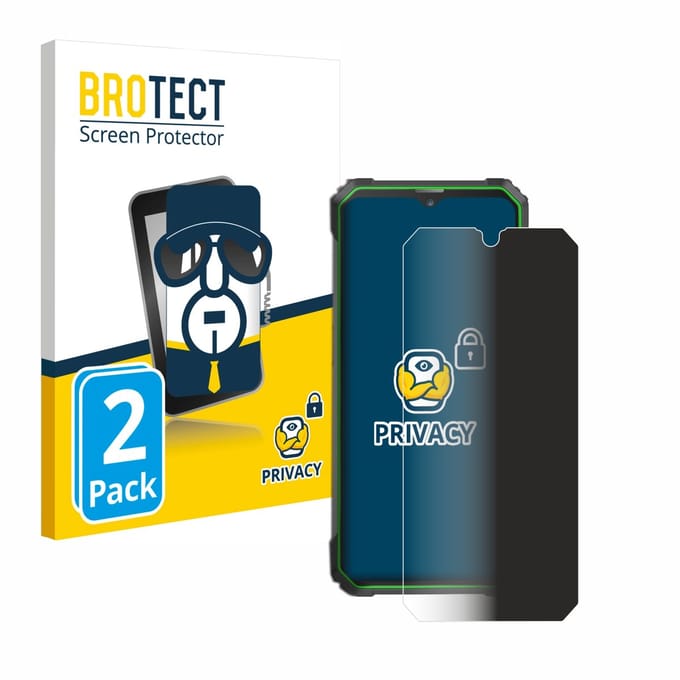 BROTECT - privacy screenprotector voor Blackview BL8800 PRO 5G - Folie Beschermfolie Blauwlichtfilter 2 Stuks