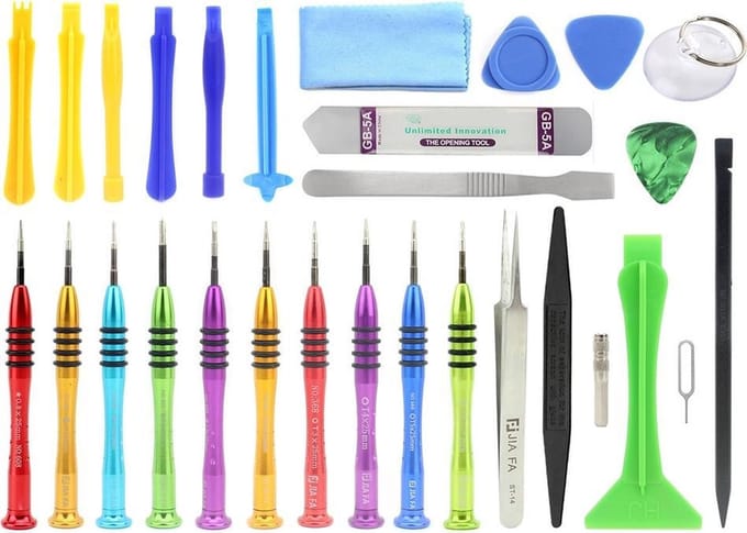 Let op type!! JIAFA JF-8156 29 in 1 Phone Repair Tool Set