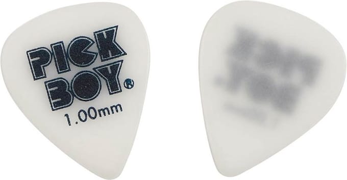 Pickboy GPSGWR-100 PolyAcetal Picks 50-pack 1.00 mm Met Klassiek 70s Logo