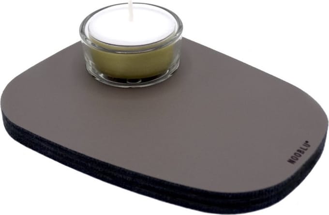 NOOBLU PEBL waxinelichthouder - Lead grey