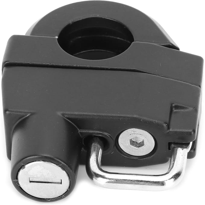 Motorhelm Sluiting Sleutels Anti-diefstal Houder Veiligheidsonderdelen Universeel voor de meeste ATV's black