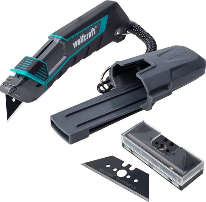 wolfcraft - Trapeziummes - Veiligheidsmes met koker - 8669060