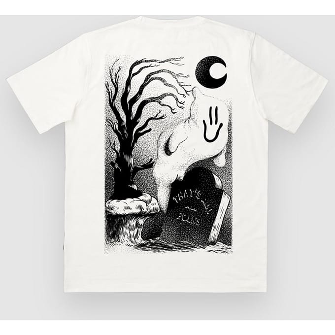 The Dudes Ghost Cliff Classic T-Shirt wit