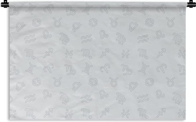 Wandkleed - Wanddoek - Sterrenbeeld - Astrologie - Design - 60x40 cm - Wandtapijt