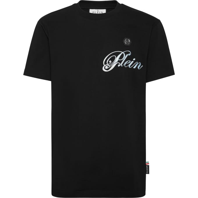 Round Neck T-Shirt Gradient Skull