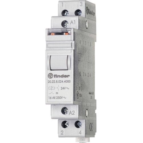 Finder 20.28.9.012.4000 Stroomstootschakelaar DIN-rail 2x NO 12 V/DC 4000 VA 1 stuk(s)