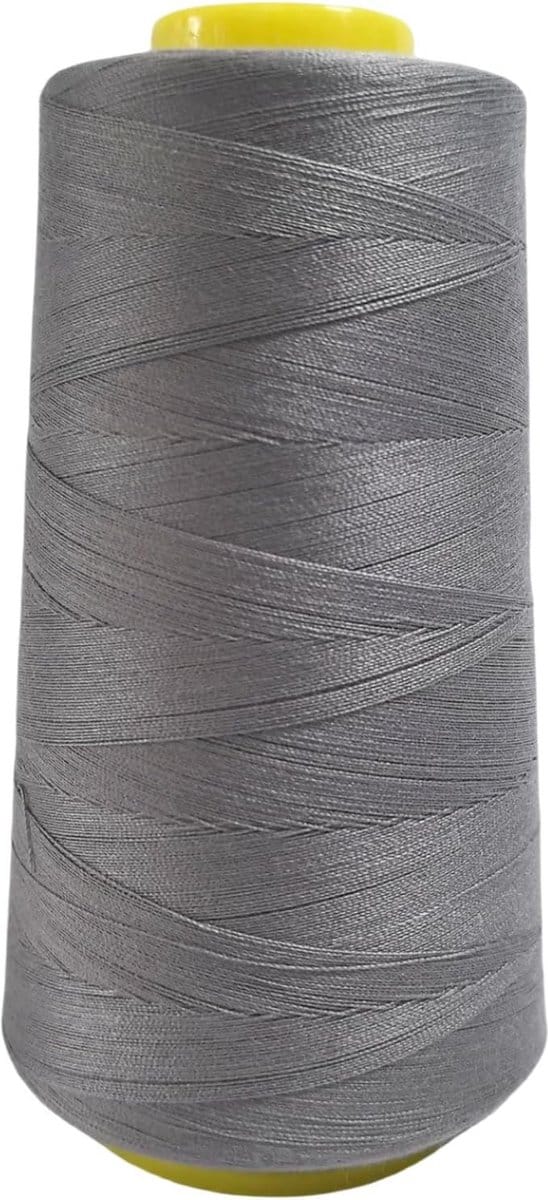Lichtgrijs Polyester Naaigaren 3000 Yards voor Naaimachine en Breien