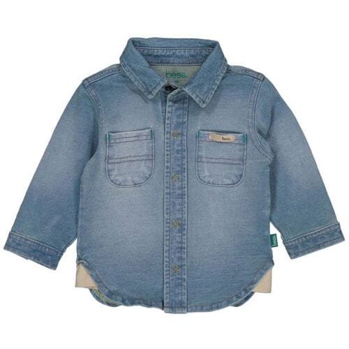 B.E.S.S. Baby jogg denim Stone Washed Blouse blauw maat 62