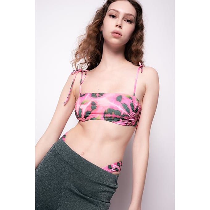 PINKO Biancomangiare Bikini Tecno Je Fuchsia/green Multi-colour Größe: M | Bikinis Outlet | Damen | Rosa