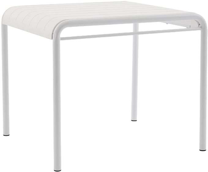 Vente-unique Tuintafel L90 cm van polypropyleen - Wit - MOAH van MYLIA