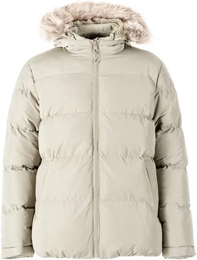 SoulCal - Gewatteerde Winterjas met Afneembare Bontkraag - Heren - Sage - XL