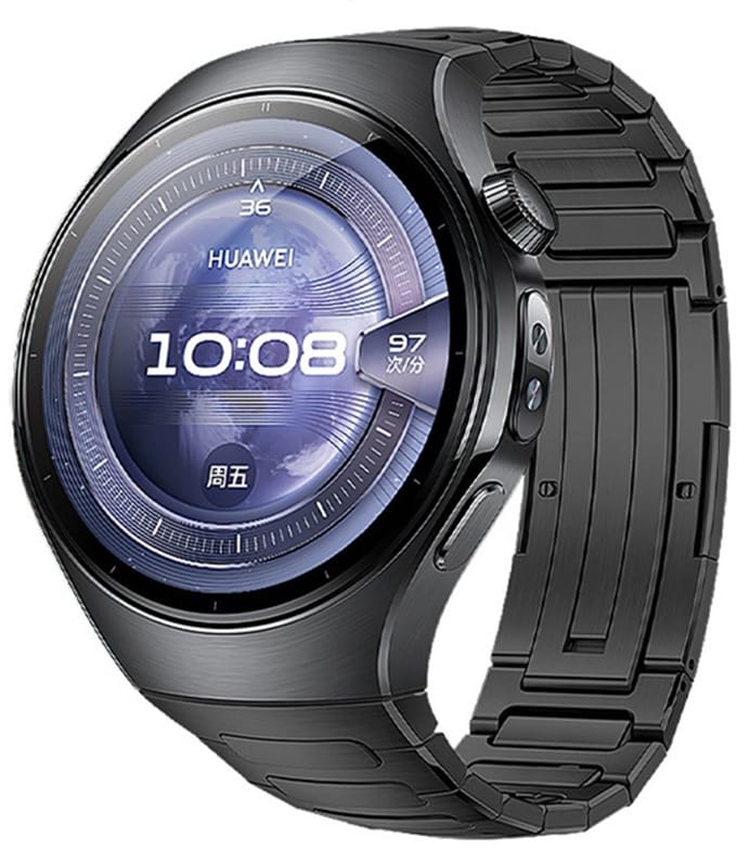 Titanium horlogeband compatibel met HUAWEI WATCH5, 18.3cm, vouwsluiting