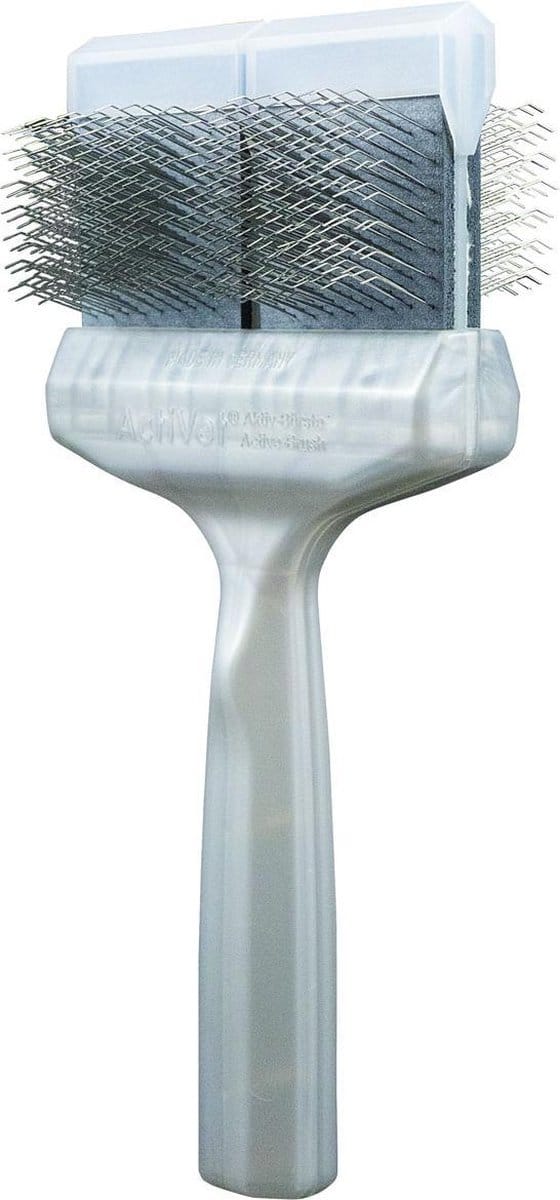 ActiVet Zilver Coat Grabber Dubbel/Groot | Plukborstel
