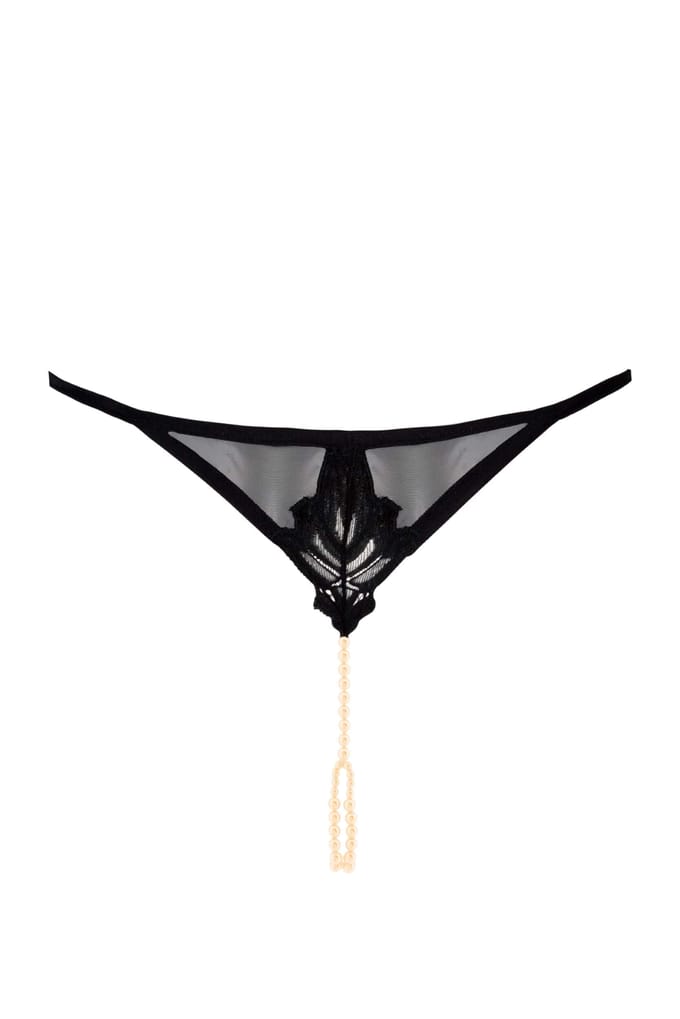 Bracli - London G-String - Luxus Perlenstring Dessous Größe Plus