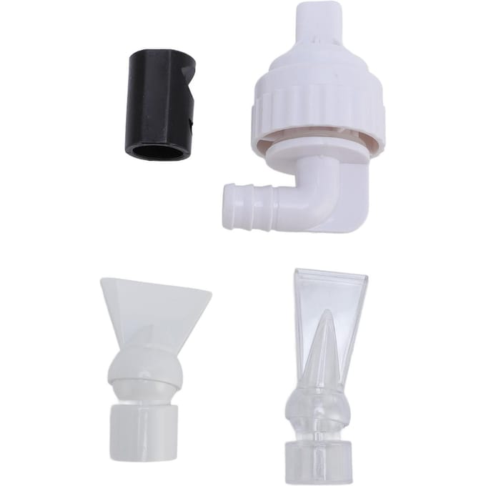 Aquarium Eendenbek Uitstroommond met Universele Connector Anti-Sifon Functie Verstelbare Waterstroom black