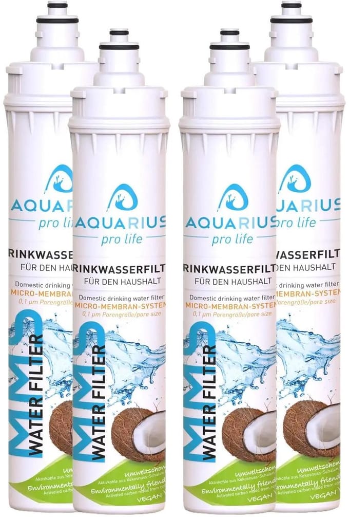 AQUARIUS pro life – 4-jarige bundel vervangingspatronen (-8%) – drinkwaterfilter – 3‑staps