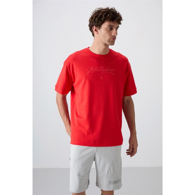 Oversized Geprinte Crew Neck T-shirt