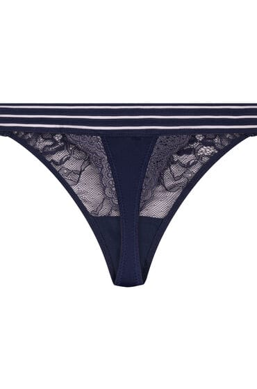 Hunkemöller Dames Lingerie String Sully - Blauw - maat S