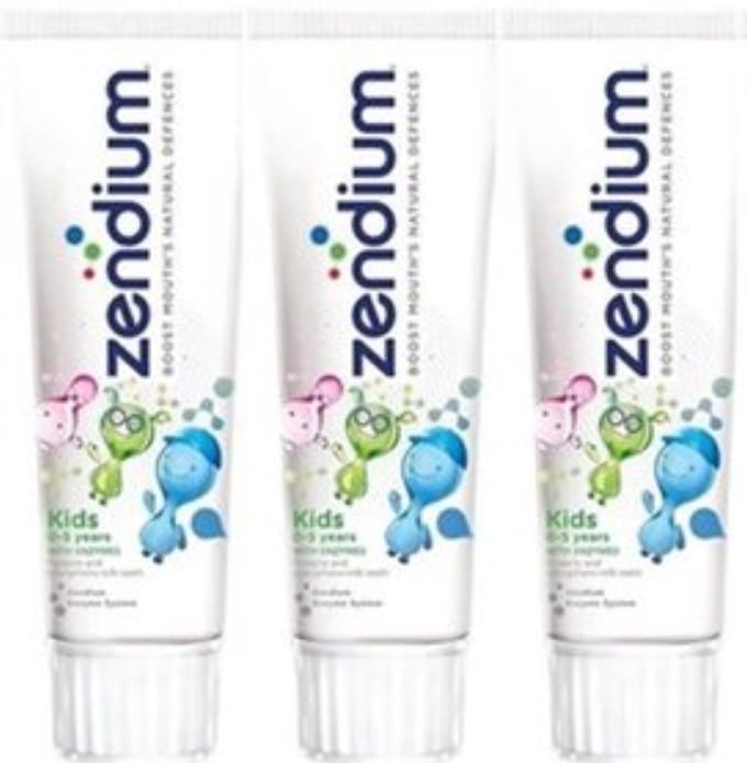 Zendium Kids Tandpasta - 0-5 jaar - 3 x 75 ml