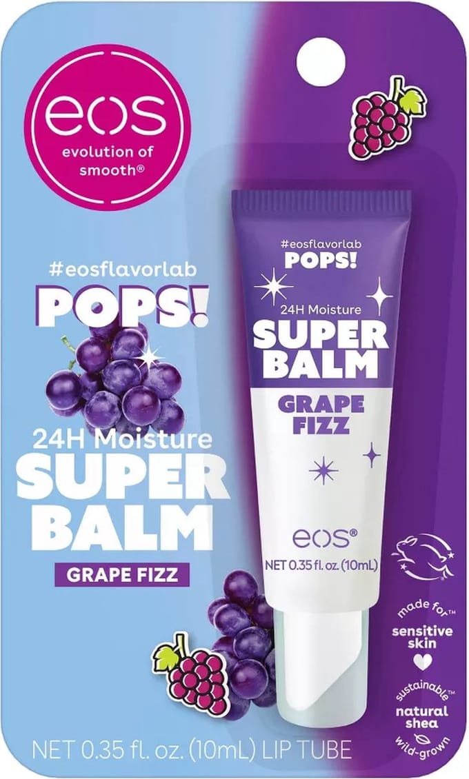 eos 24hrs Moisture Super Balm Pops - Lippenbalsem - Grape Fizz