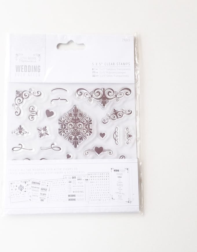 Clearstamp - docraft- wedding ever after